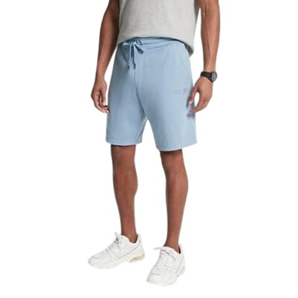 856. Michael Kors Men's French Terry Cotton Blend Shorts Light Blue XXL